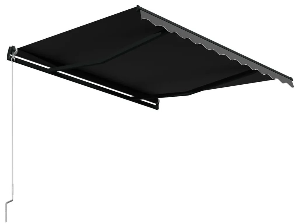 Toldo retrátil manual 350x250 cm antracite
