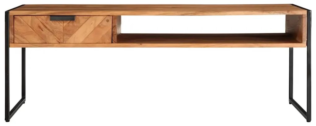 Mesa de centro 110x55x40 cm madeira de acácia maciça