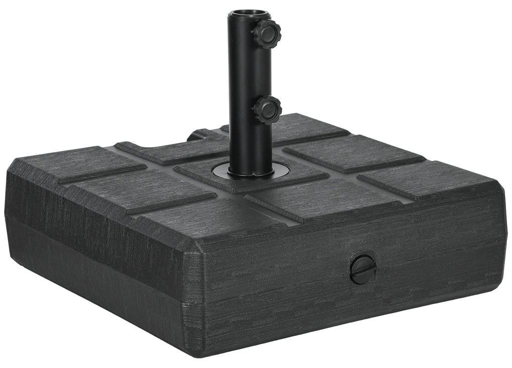 Base de Chapéu de Sol Retangular Suporte para Chapéu de Sol Preenchíve