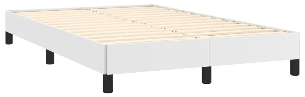 Estrutura de cama 120x200 cm couro artificial branco