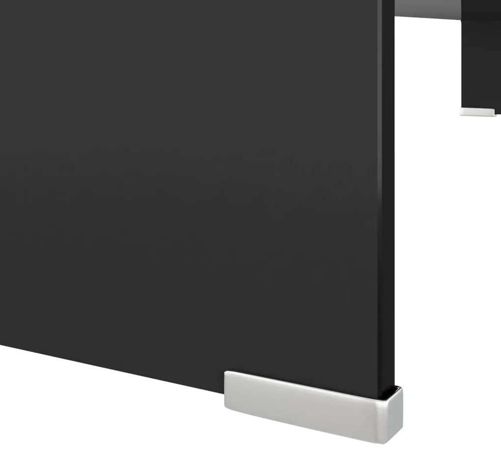 Suporte de TV/monitores em vidro preto 100x30x13 cm