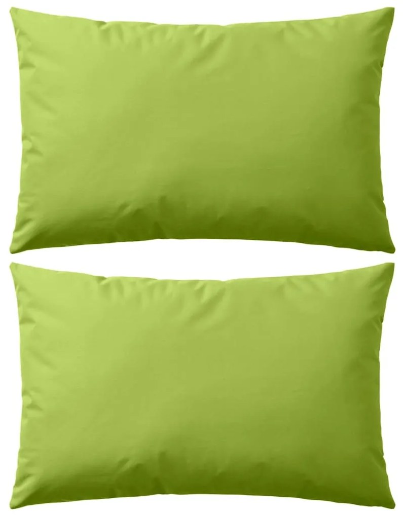 vidaXL Almofadas para exterior 2 pcs 60x40 cm verde maçã