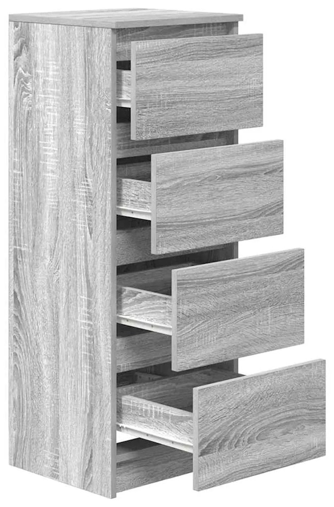 Aparador 37,5x35x99 cm derivados de madeira cinzento sonoma