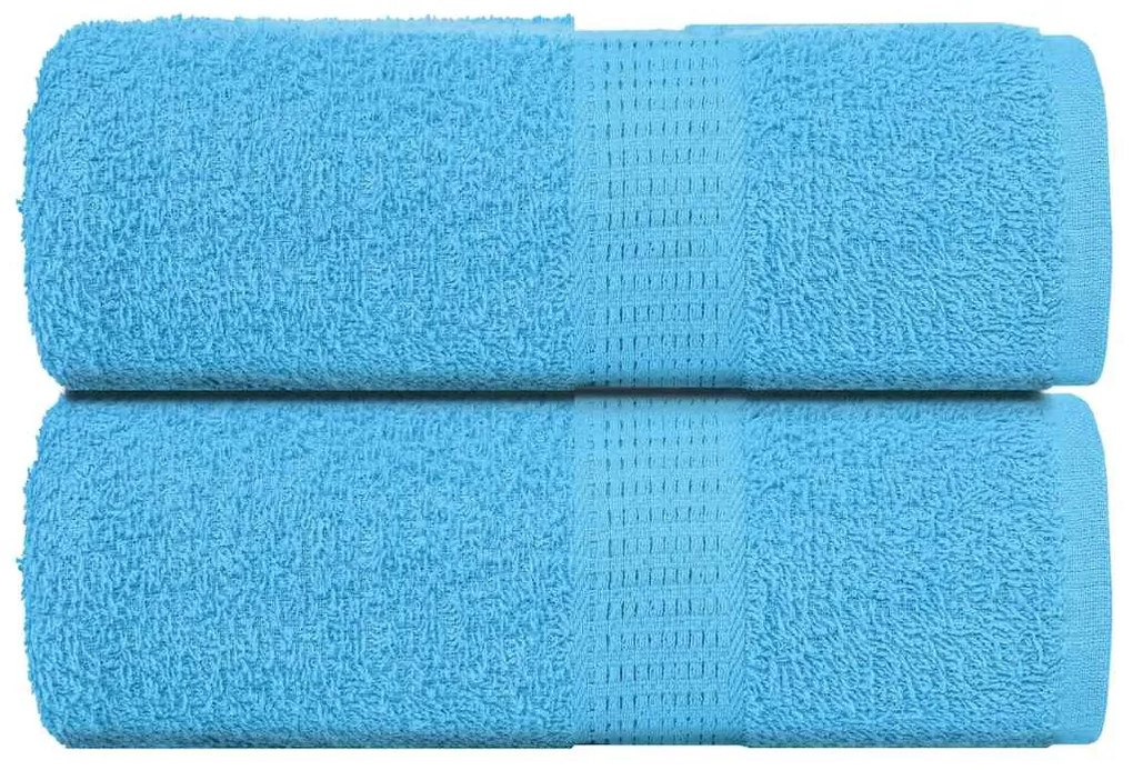 vidaXL Toalhas de rosto FROGN 2 peças Turquesa 30x30 cm 360 g/m²