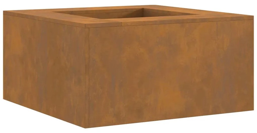Fogo Square 80x80x40 cm Aço Envelhecido