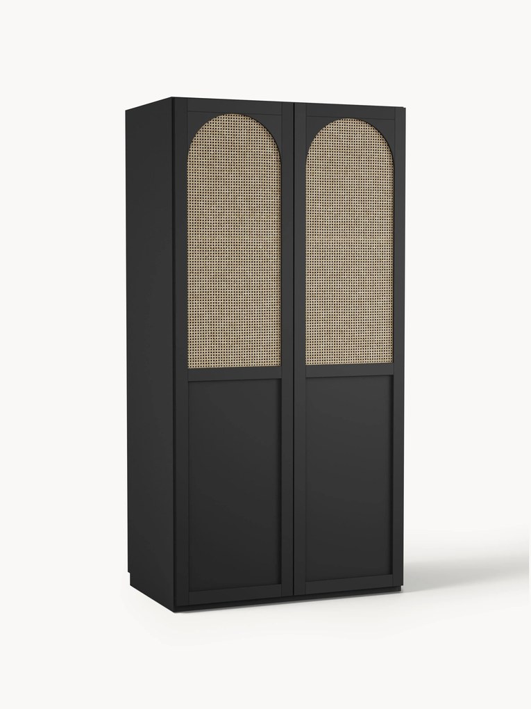 Roupeiro modular com portas de batente Jeanne, L 100 cm, vários tamanhos