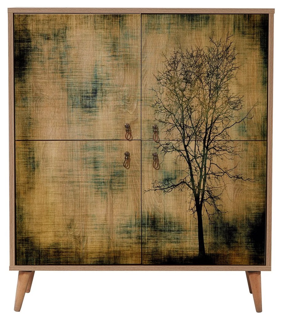 Armário Multiuso Multilux – Carvalho Sonoma – 95x111x36 cm