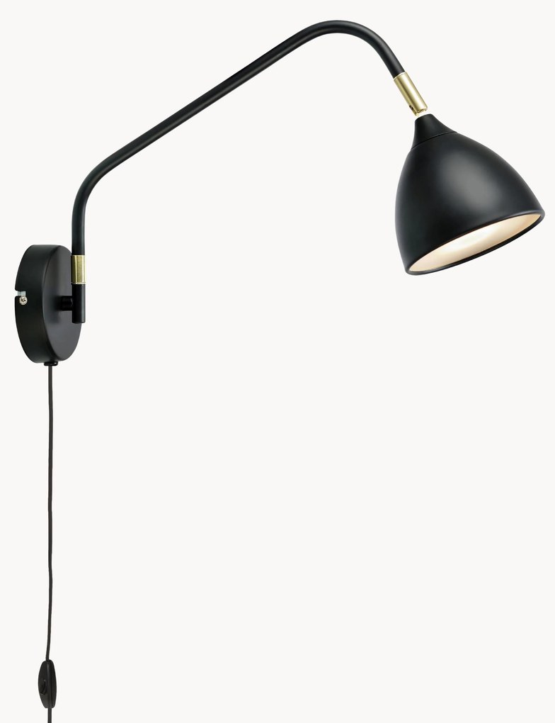 Candeeiro de parede grande e regulável Valencia, com ficha