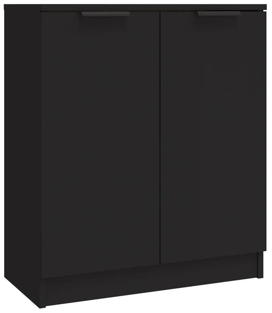 Aparadores 3 pcs derivados de madeira preto