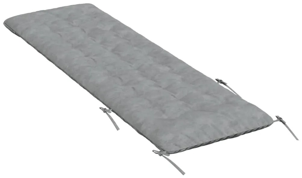 Almofadão para espreguiçadeira 160x50x10 cm camurça cinzento