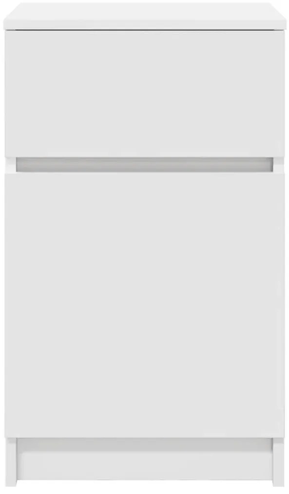 Mesa de cabeceira 39x35x65 cm derivados de madeira branco