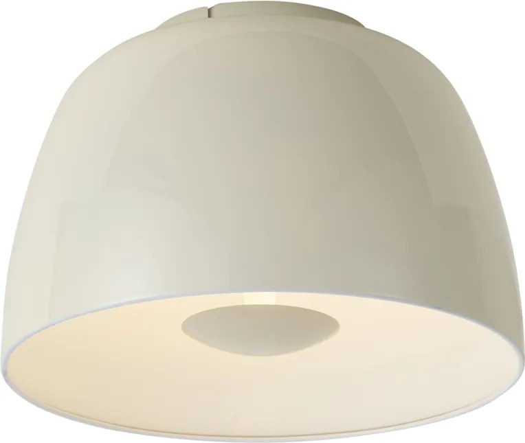 Plafon de teto retro bege com interior branco - Vera