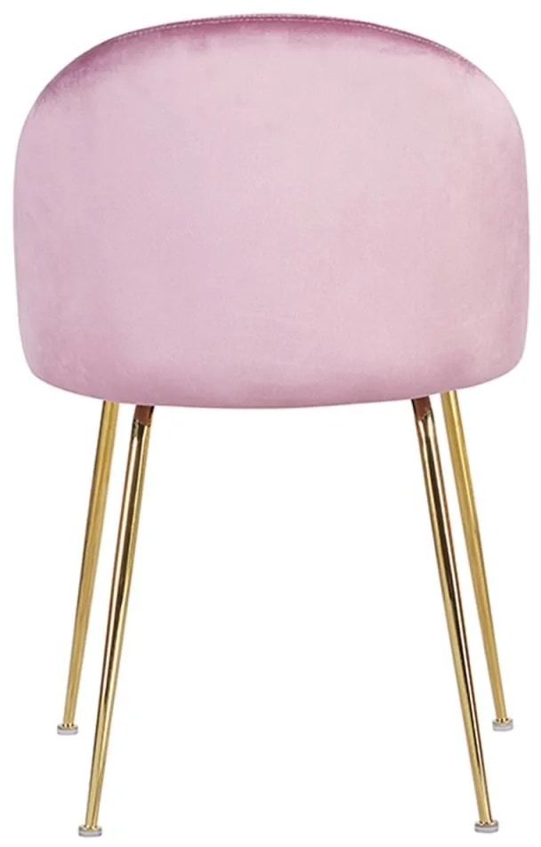 Pack 6 Cadeiras Golden Dalnia Veludo - Rosa