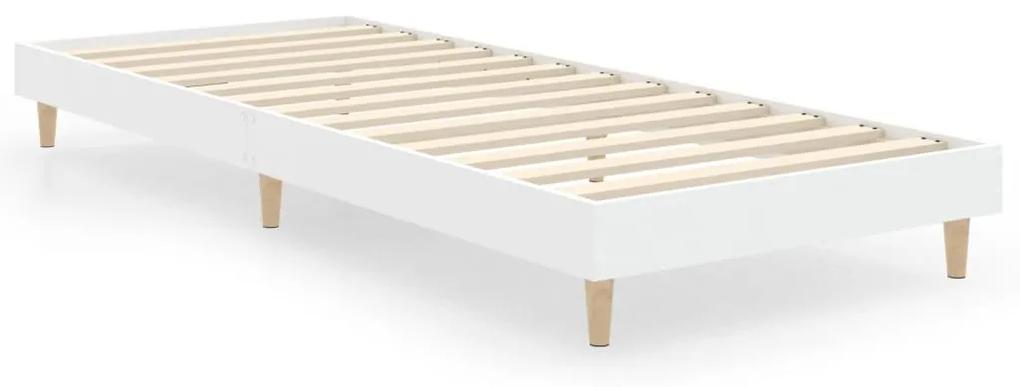 Estrutura de cama 75x190 cm derivados de madeira branco