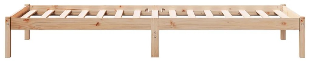 Cama extra longa sem colchão 100x220 cm madeira de pinho maciça
