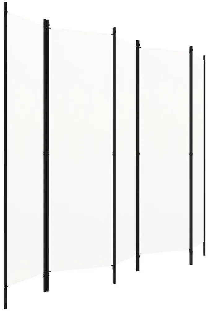 Divisória de quarto com 5 painéis 250x180 cm branco
