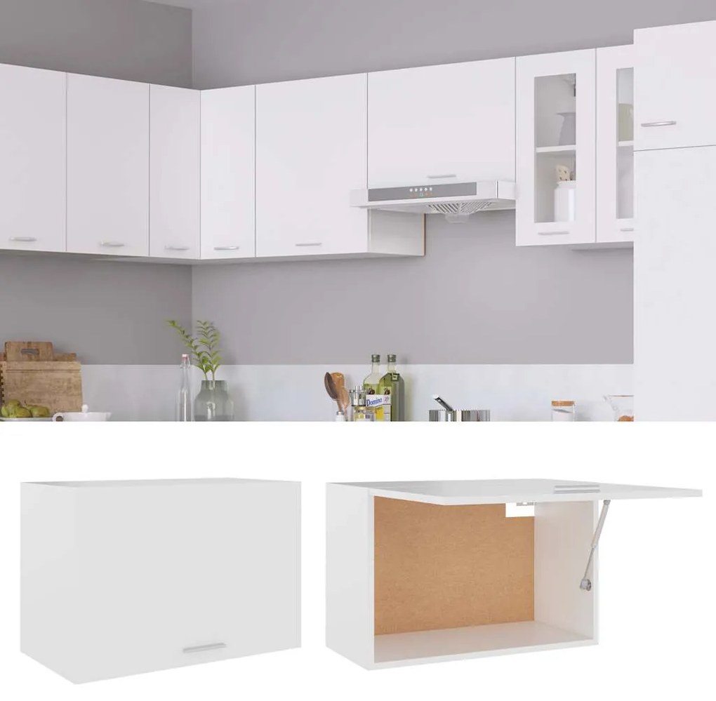 Armário de parede “Lyon” 60x31x40 cm derivados madeira branco