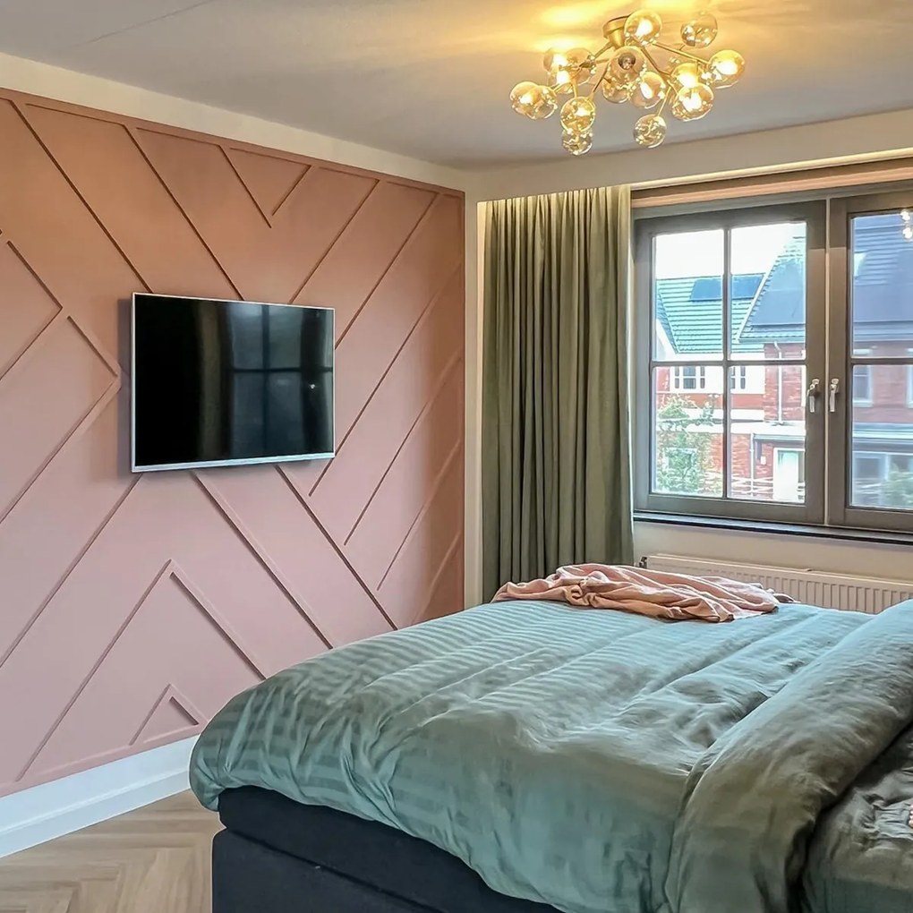 Candeeiro de teto Art Deco bronze com vidro âmbar 20 luzes - Bianca