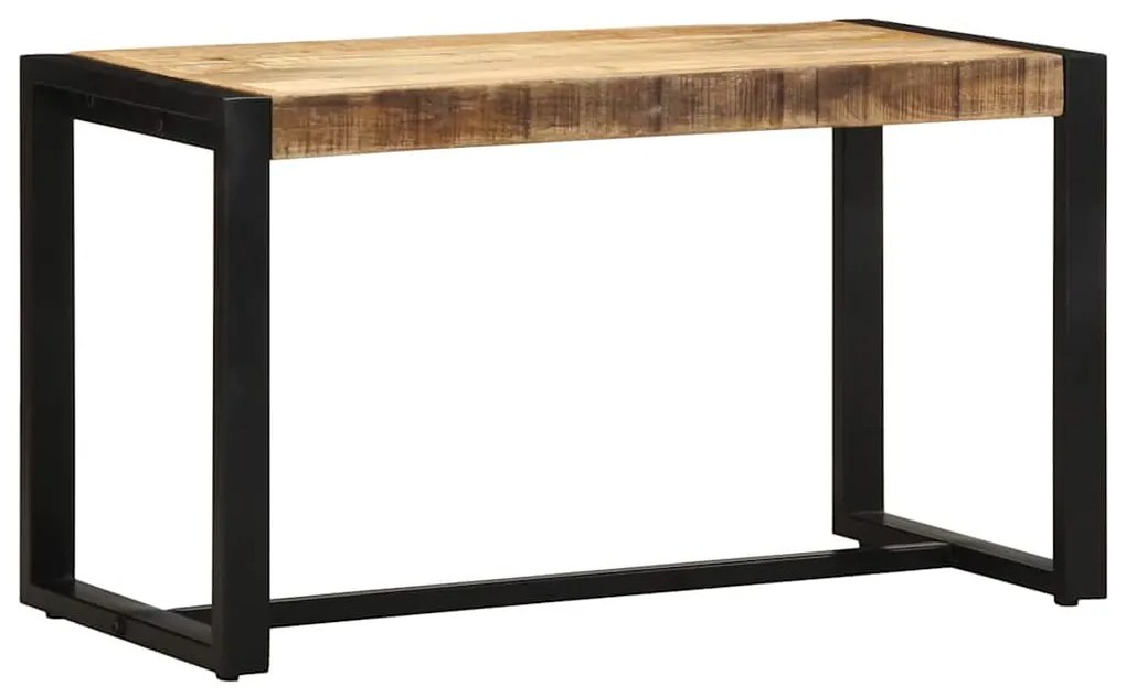 vidaXL Banco 80x35x45 cm madeira de mangueira áspera maciça
