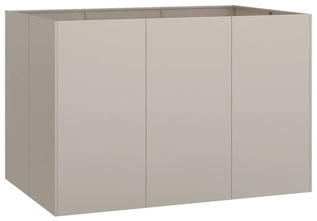 Floreira enferrujada 120x80x80 cm aço resistente