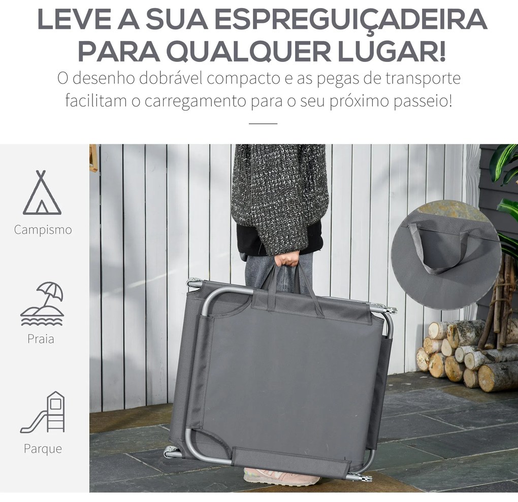 Espreguiçadeira de Jardim – Modelo Siena – Ajustável – Conforto e Esti