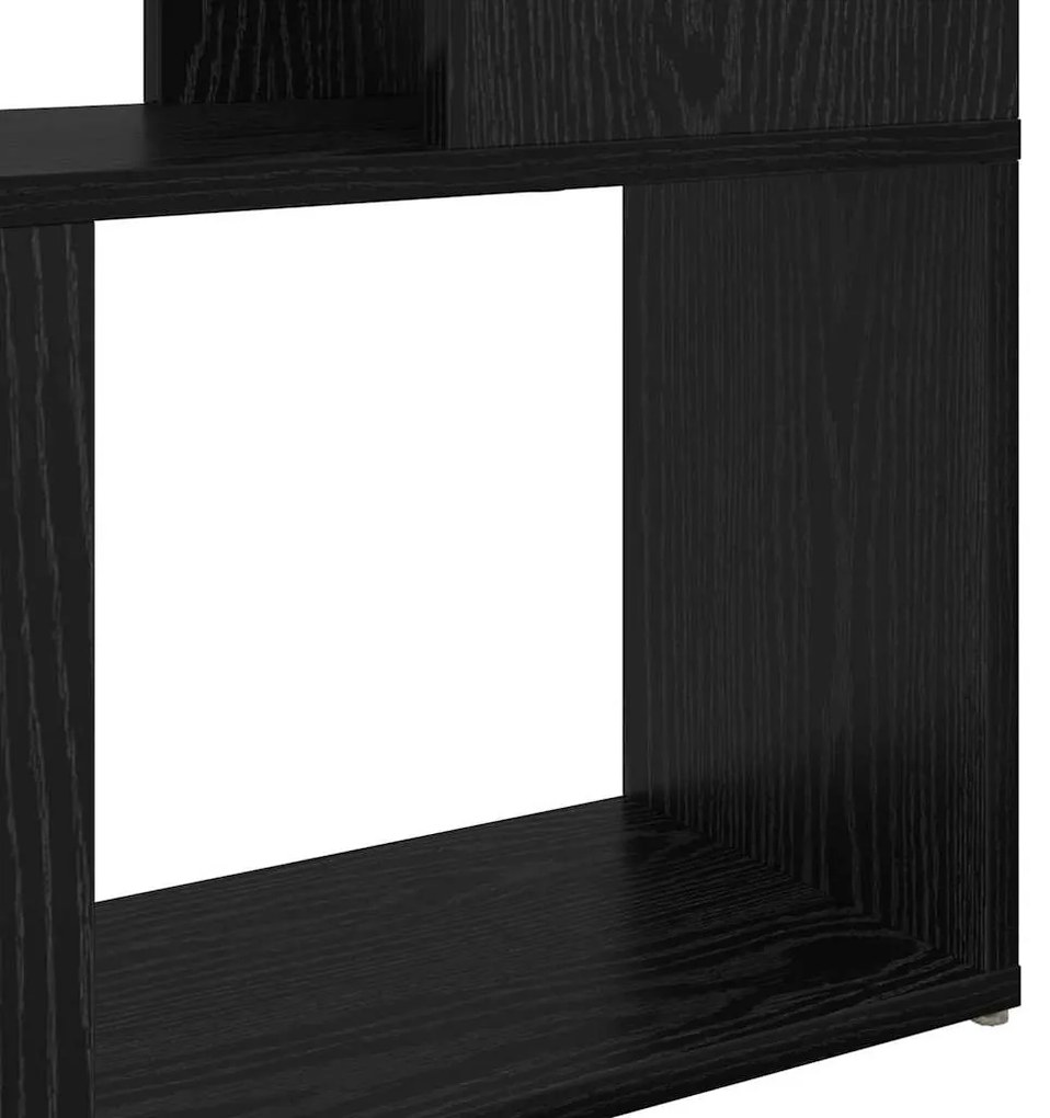 Estante Carvalho Preto Madeira engenharia 60 x 24 x 155 cm