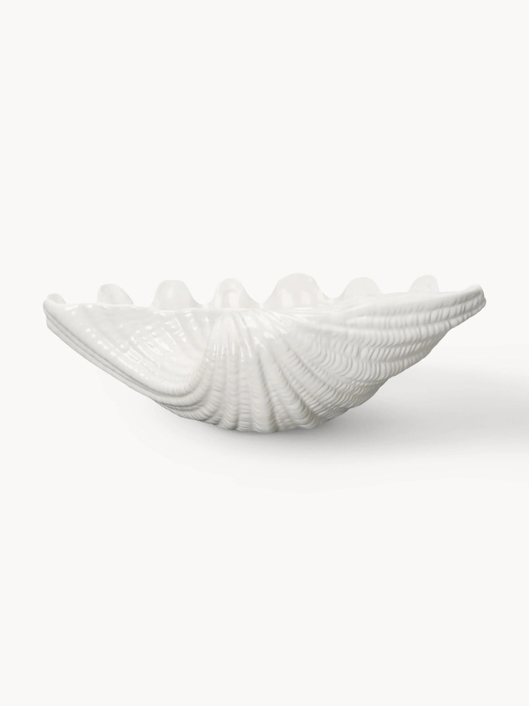 Taça de servir em dolomite com forma de concha Shell