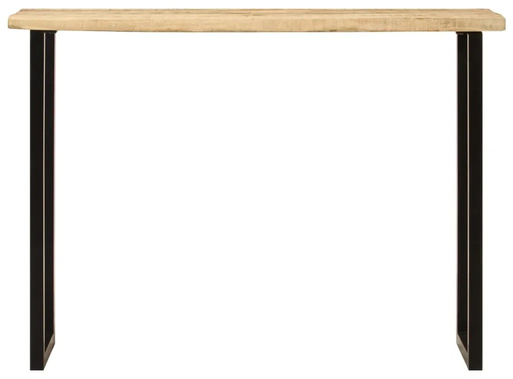 Mesa consola c/ borda viva 105x33x76cm madeira mangueira maciça