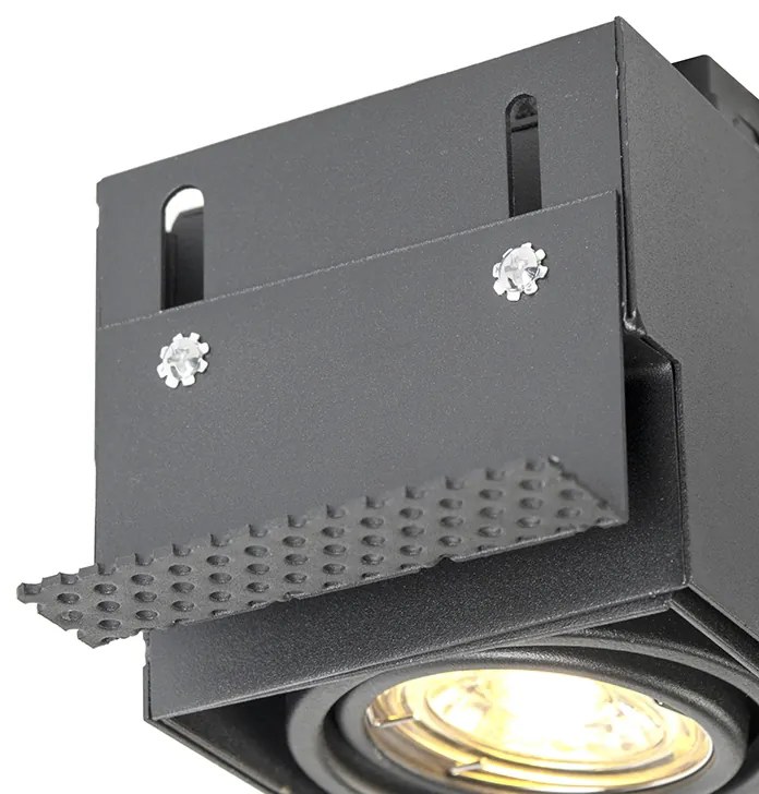 LED Foco embutido inteligente preto incl. Wifi GU10 Trimless - Oneon 1 Moderno