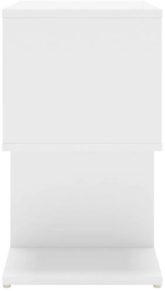 Mesas de cabeceira 2 pcs 50x30x51,5 cm derivados madeira branco