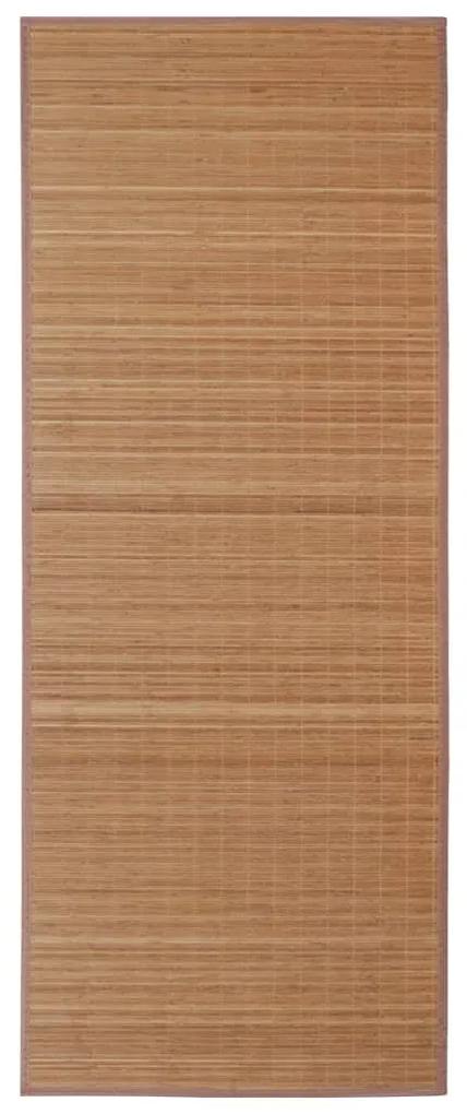 Tapete de bambu 100x160 cm castanho