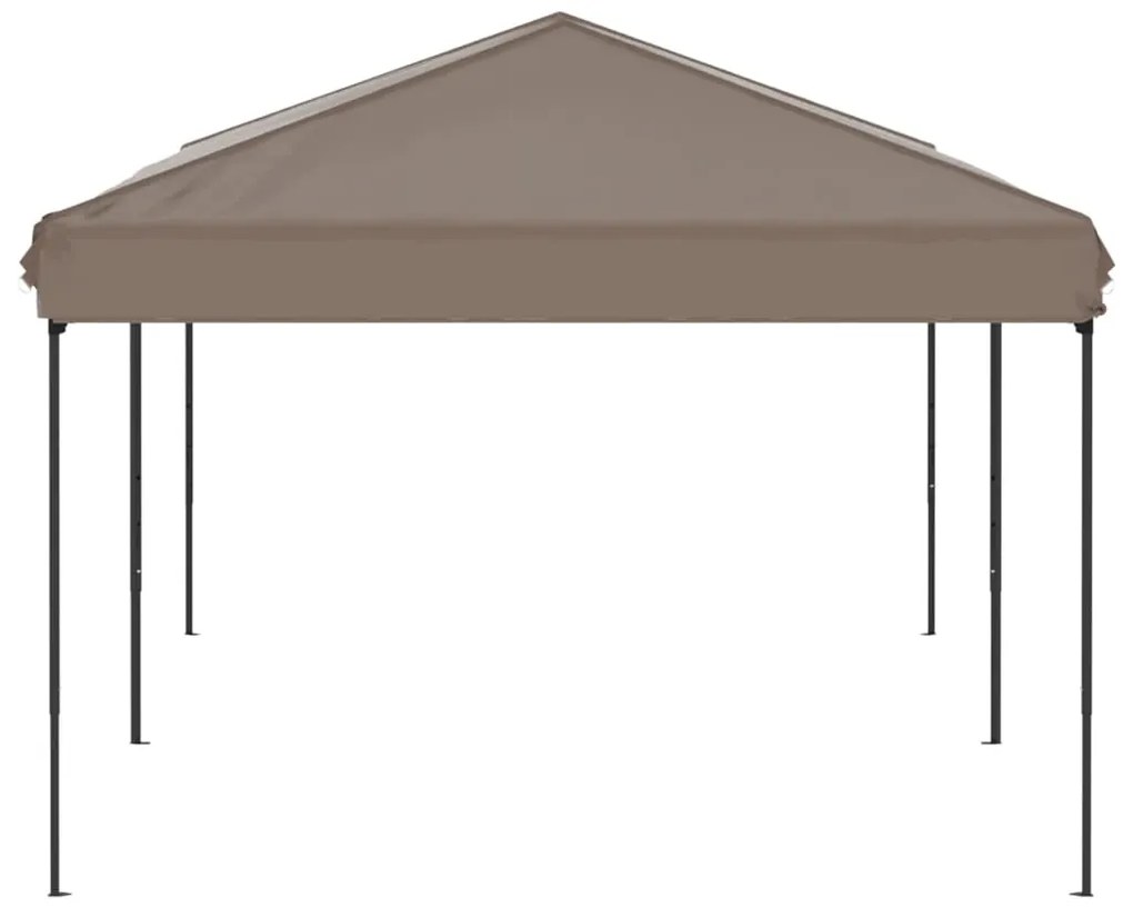 Tenda para festas dobrável 3x6 m cinzento-acastanhado