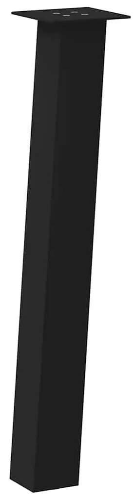 Pés de mesa de console 4 peças, preto, 72 cm, aço