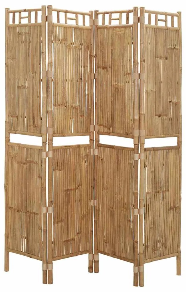 Biombo/divisória com 4 painéis 160x180 cm bambu