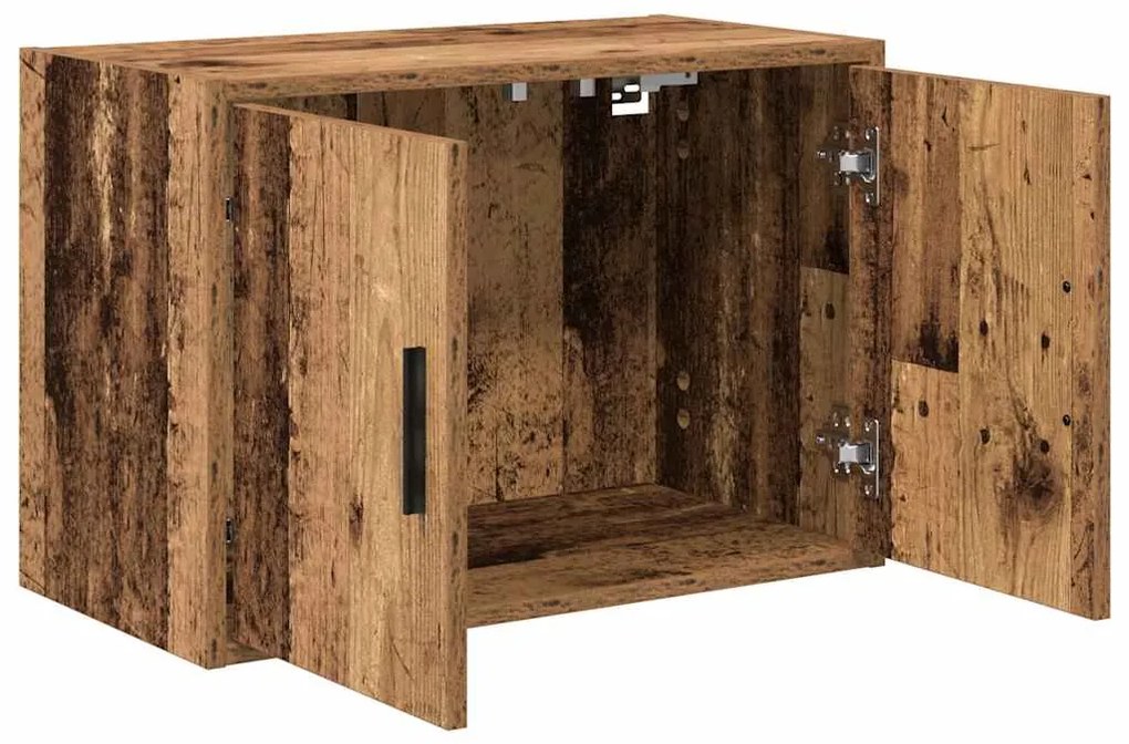 Armários de parede para garagem 2 pcs derivados de madeira
