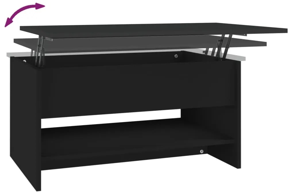 Mesa de centro 80x50x40 cm derivados de madeira preto
