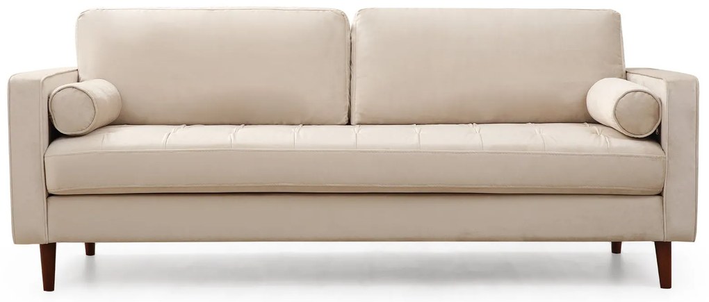 Sofá de 3 Lugares Rome – Bege – 215 x 90 x 70 cm