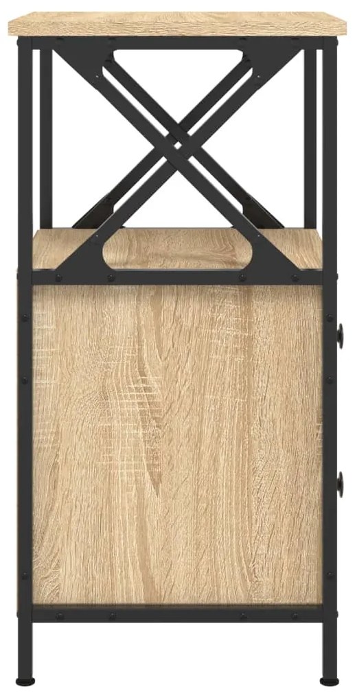 Mesa cabeceira 34x35,5x70 cm derivados madeira carvalho sonoma