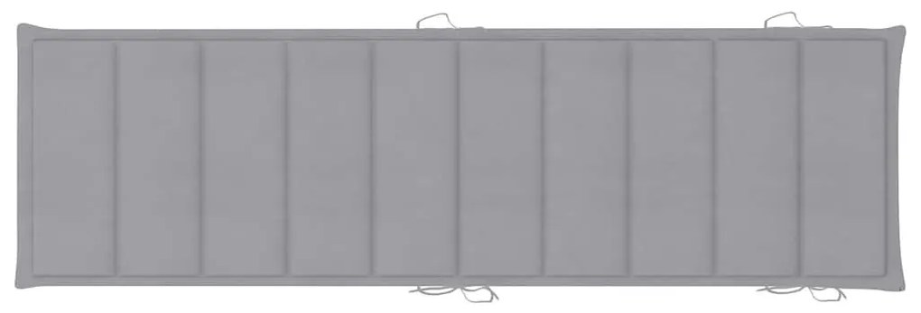 Espreguiçadeiras com almofadões 2 pcs madeira de acácia maciça