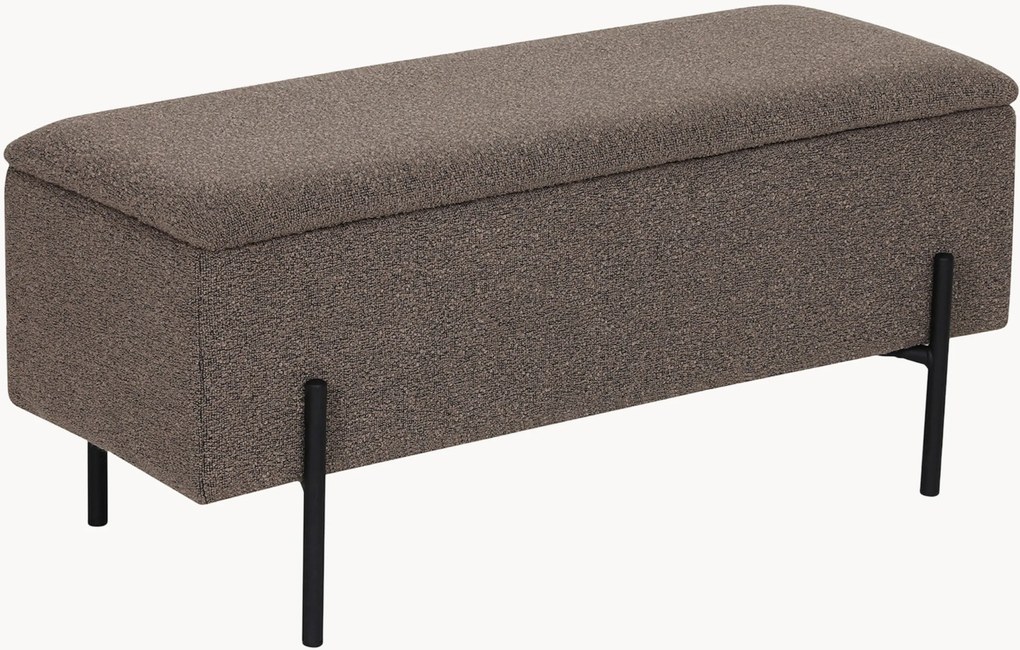 Banco de arrumação em bouclé Watford