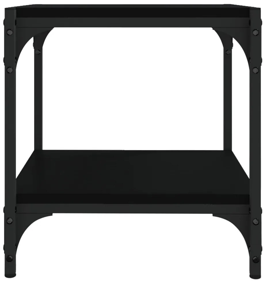 Móvel de TV 40x33x41 cm derivados de madeira e aço preto