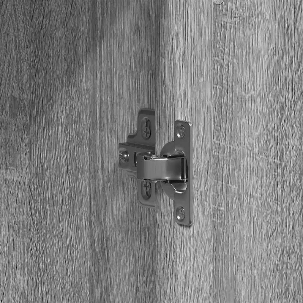 Guarda-roupa Cinza Sonoma 55x25x189 cm Aglomerado de Madeira