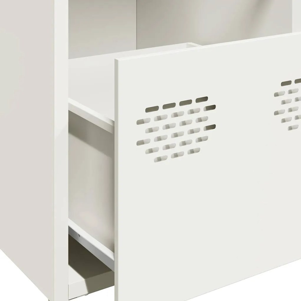 Aparador 68x39x73,5 cm aço laminado a frio branco