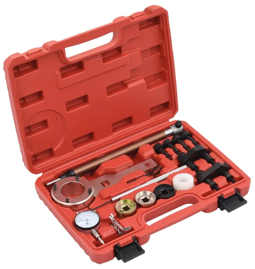 vidaXL Jogo de ferramentas sincron. motor 18 pcs VAG 1.8/2.0 TFSI