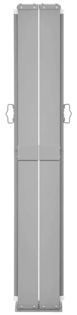 Toldo lateral retrátil para pátio 170x1200 cm creme
