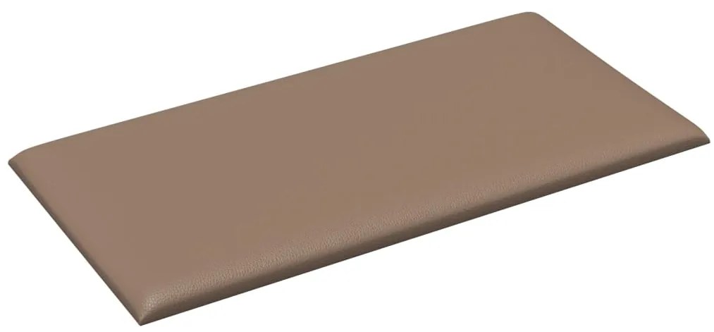 Painel parede 12pcs 60x30cm couro artificial 2,16 m² cappuccino