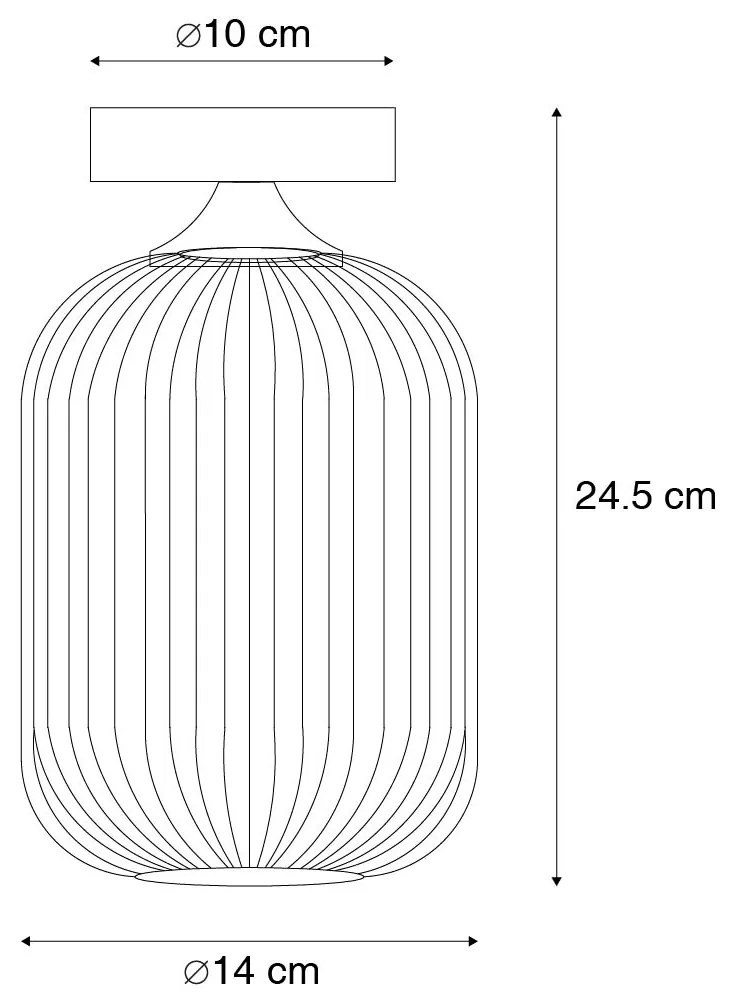 LED Candeeiro de teto inteligente em latão com WiFi A60 - Banci Art Deco