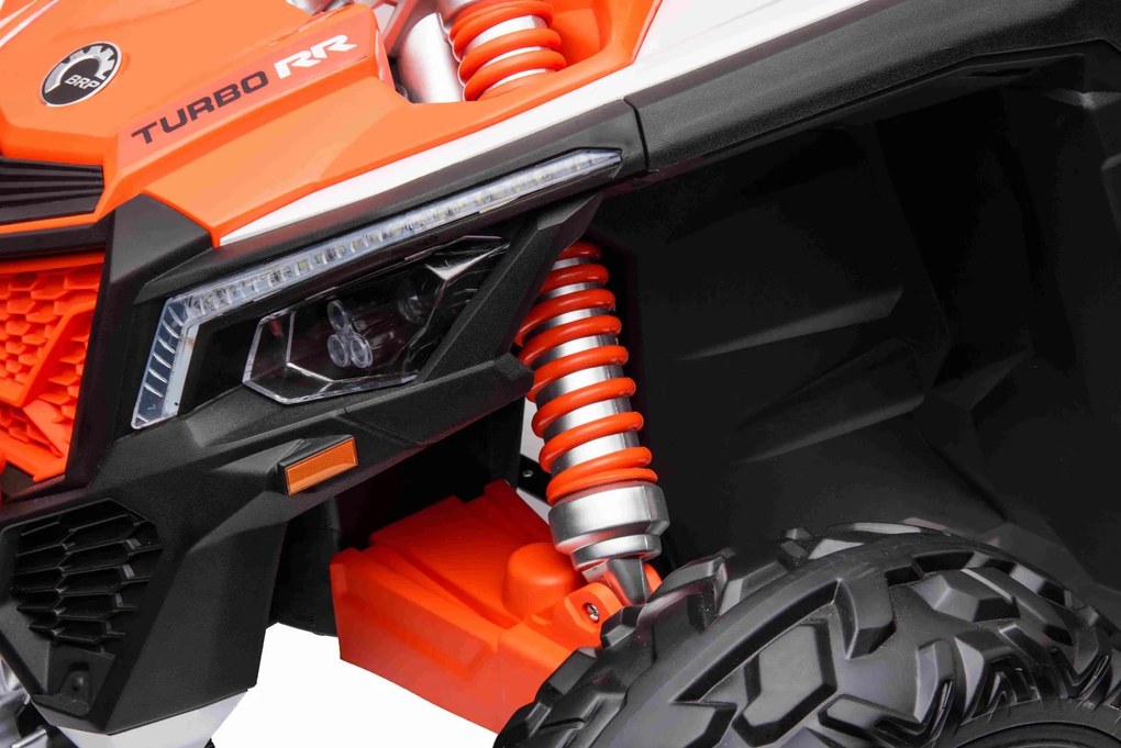 Carro elétrico para crianças 24V Can-am Maverick, 2 Lugares, suspensão dianteira e traseira, controlo remoto de 2,4 Ghz, bateria portátil, 4 motores d