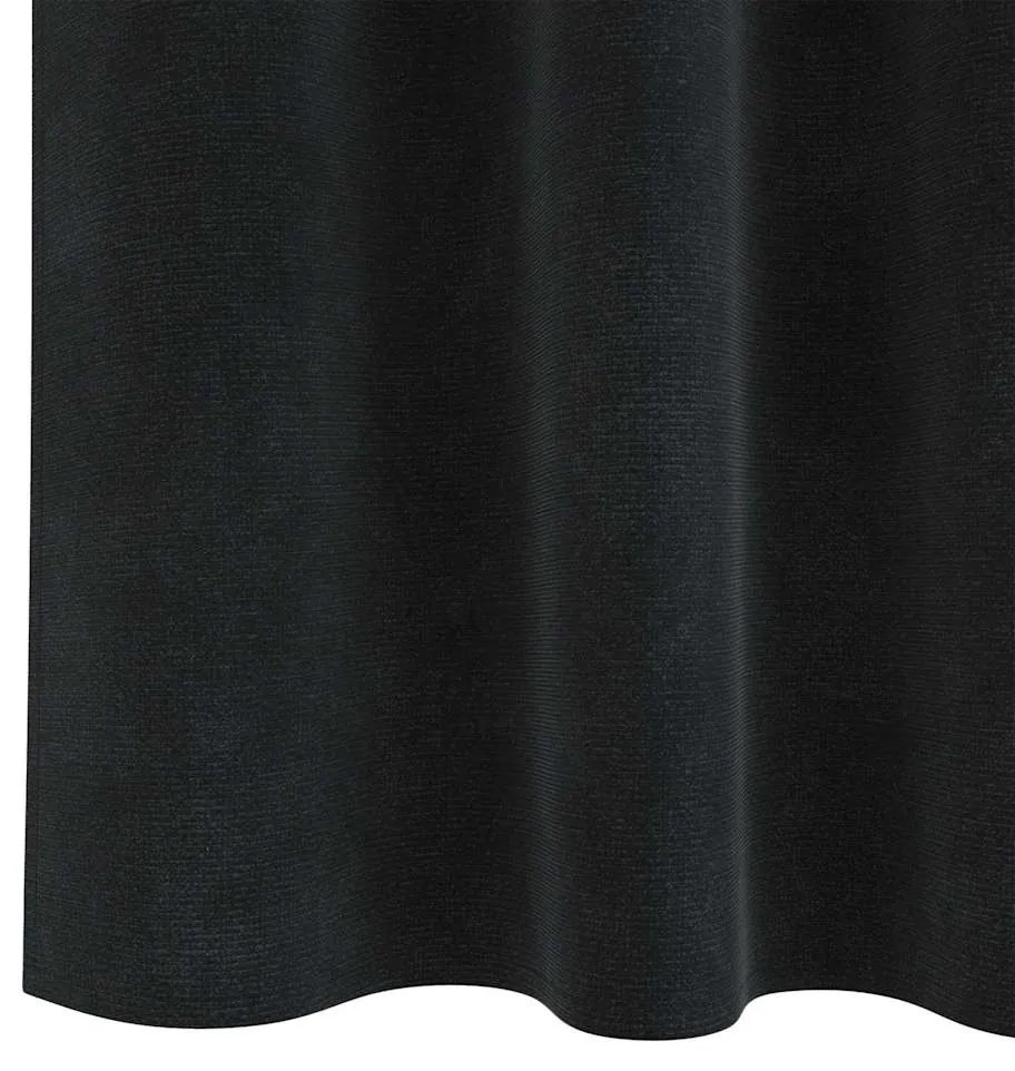 Cortinas Blackout com Faixa Superior 2 pcs Veludo Preto