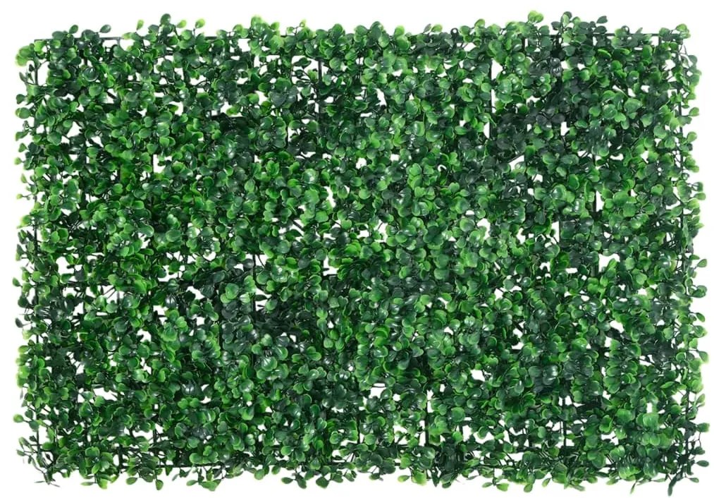 Vedação de arbusto artificial 24 pcs 40x60 cm verde